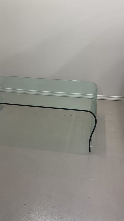 Modern Curved Glass Coffee Table