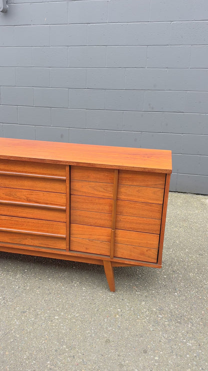 Mid-Century Walnut Credenza