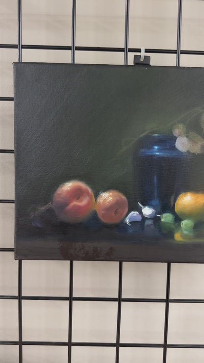 Abbotsford Artist - Blue Vase(Still Life) Oil Paiting