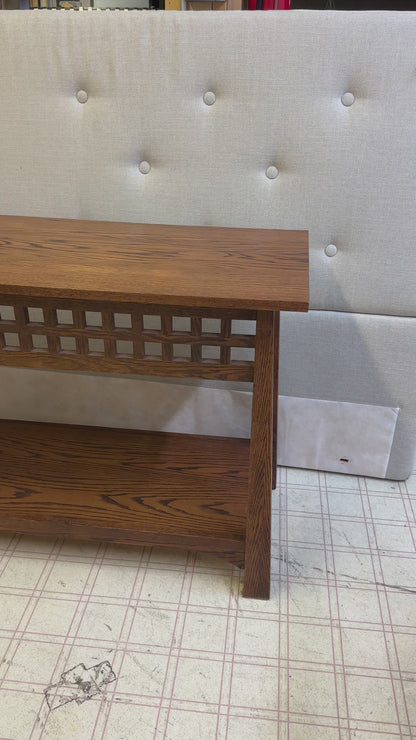 Solid Oak Console Table