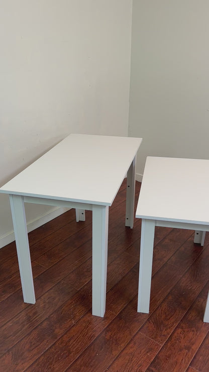 White 3-piece Nesting Tables (dining)