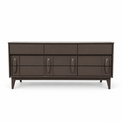 Victoriaville MCM  9 Drawers Dresser — white background