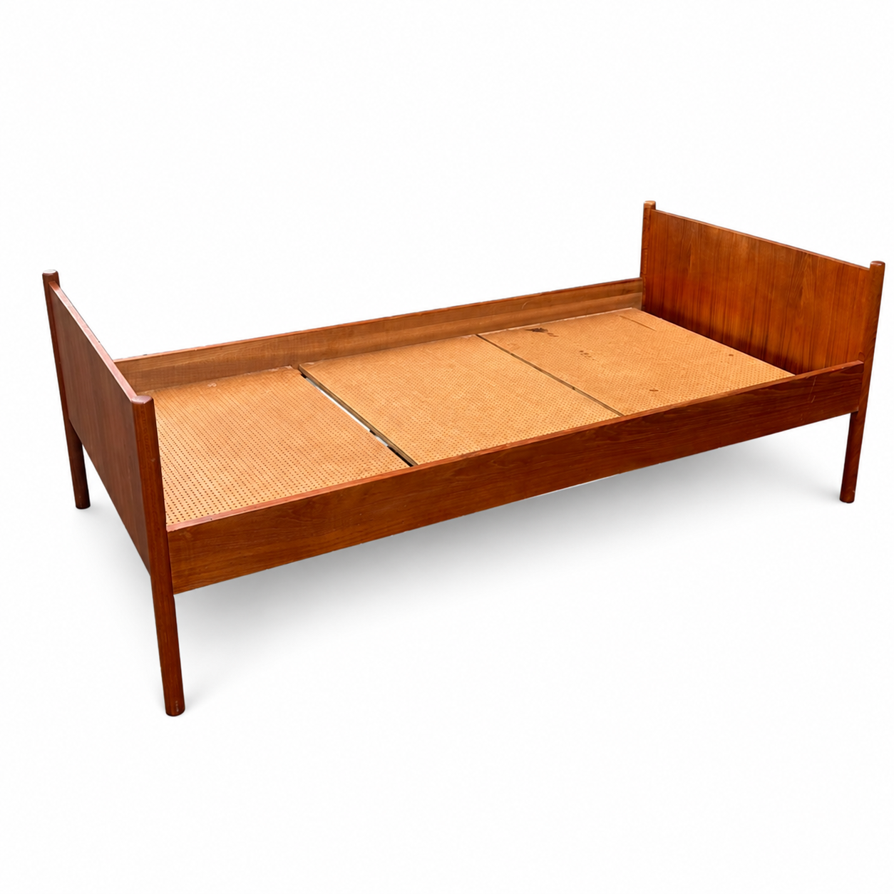 Westnofa Norwegian teak twin bed frame alternate angle